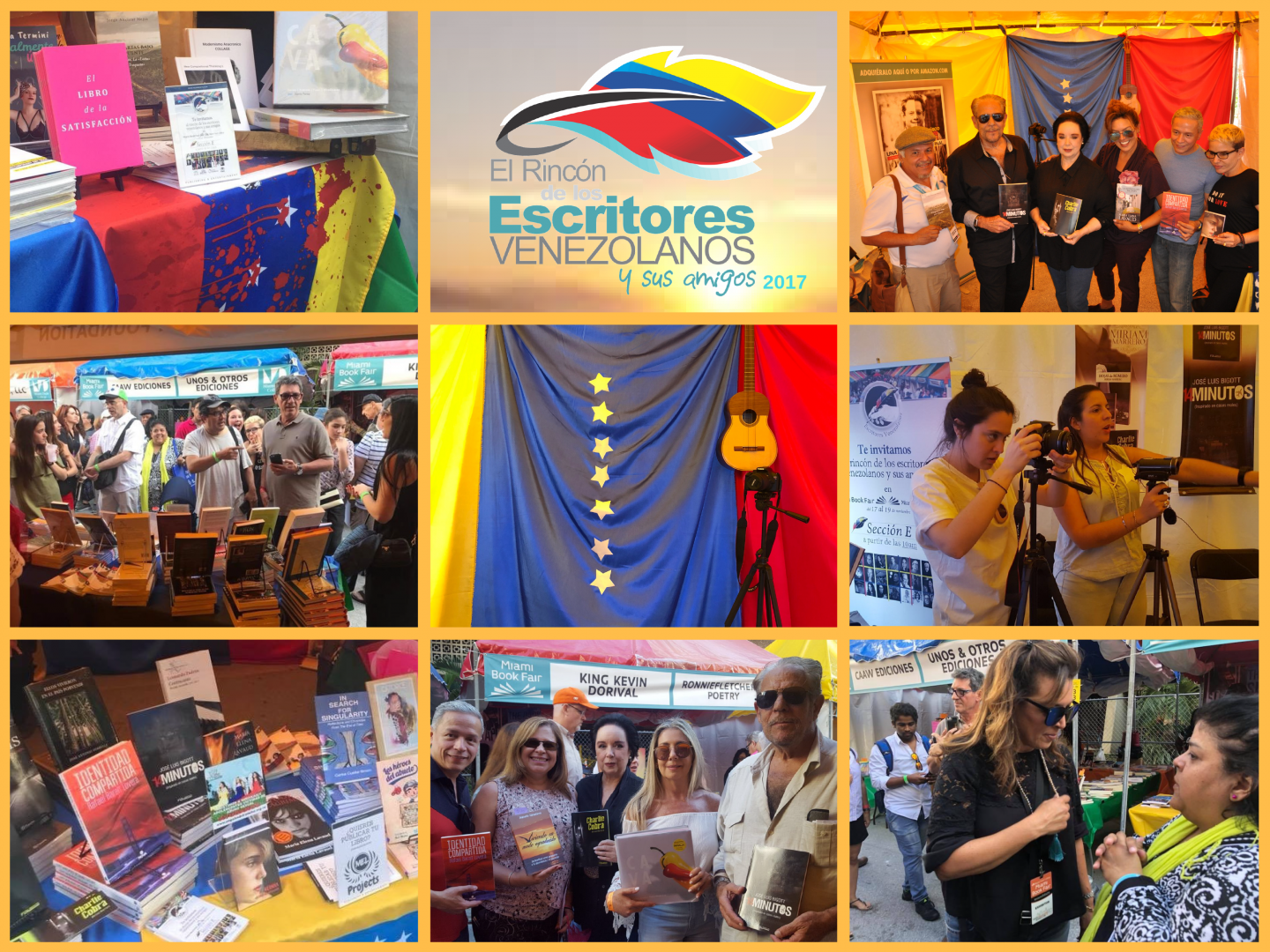 Todo listo para el rincón de los escritores venezolanos y sus amigos en Miami internacional Book Fair 2018