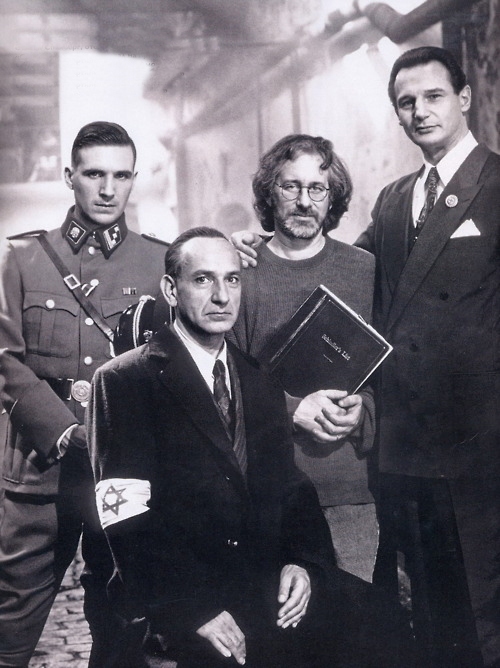 Spielberg con protagonistas Schindler