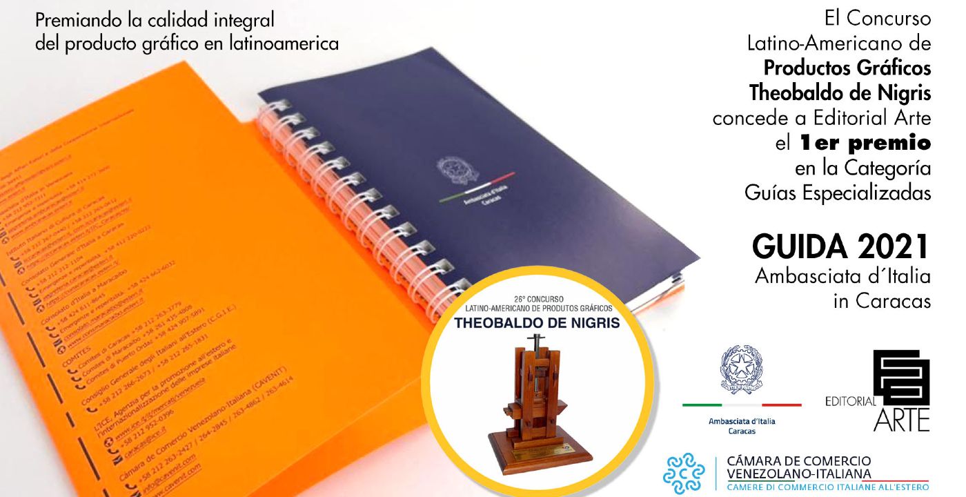 La Guía 2021 Ambasciata d´Italia Caracas ganó premio a la excelencia