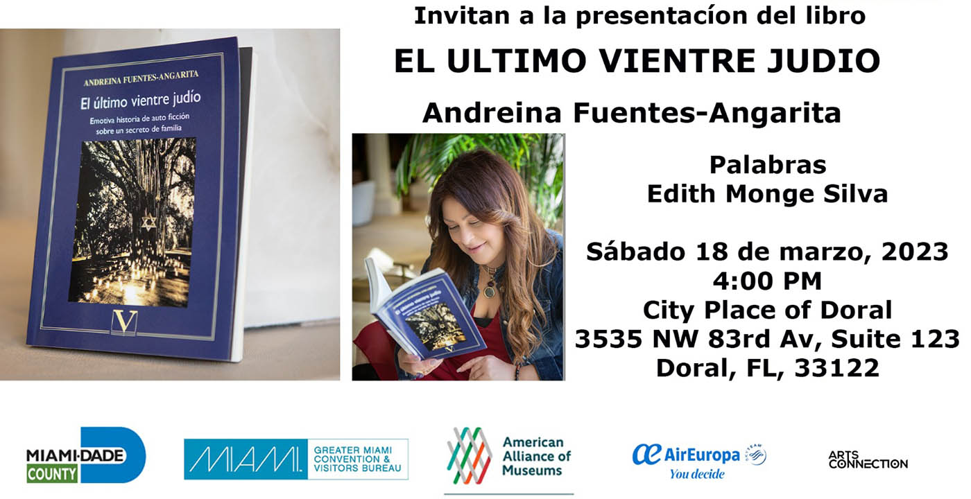 Andreina Fuentes Angarita presenta su libro “El último vientre judío” en Miami