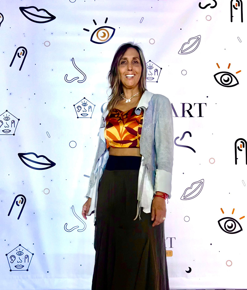 La artista Silvia Parra en Galaxart copia