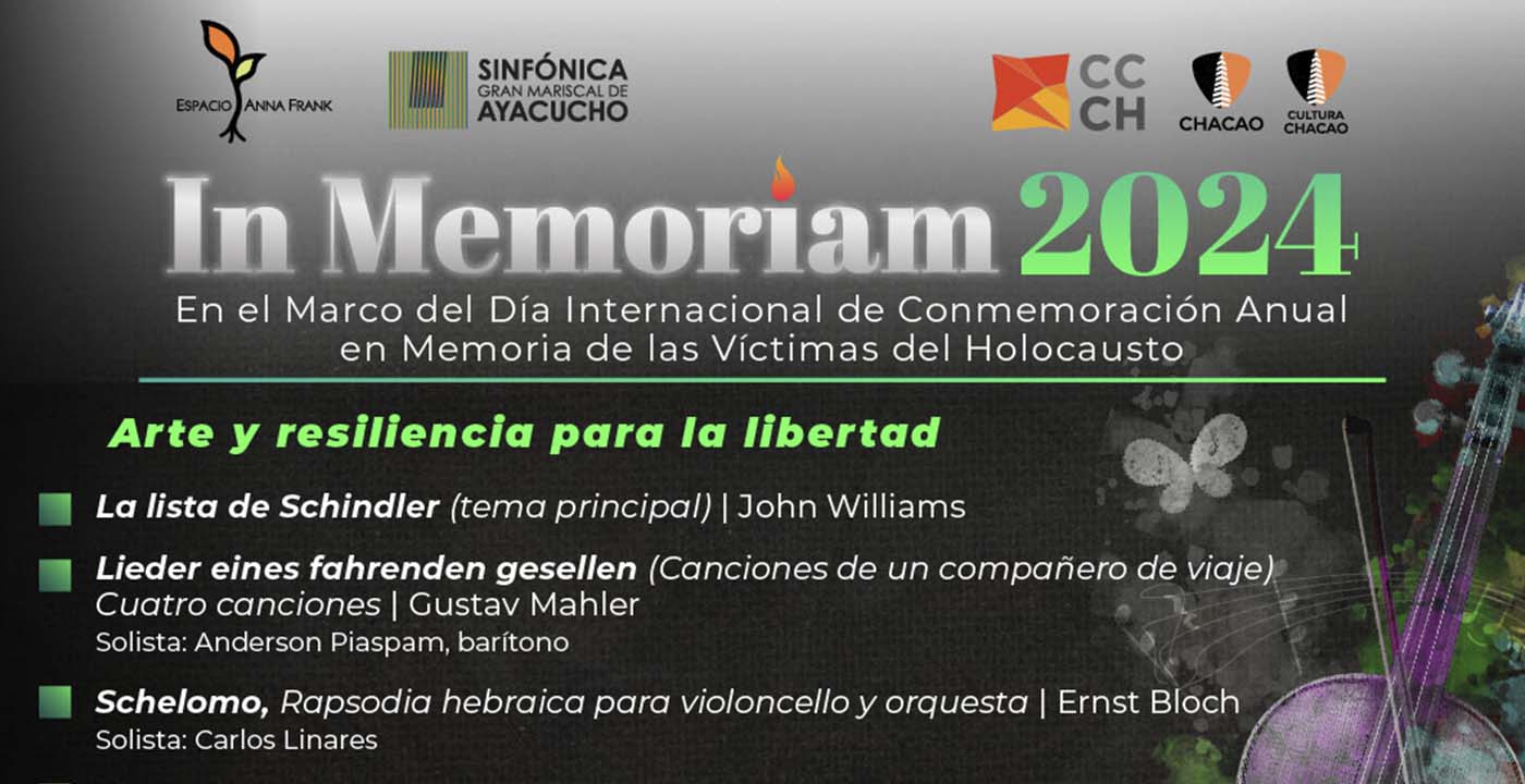 In Memoriam 2024 honrará a las víctimas del Holocausto con una programación que promueve el arte y la resiliencia para la libertad