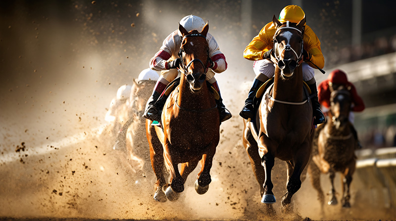 horse-riding-sport-with-horses-dirt copia
